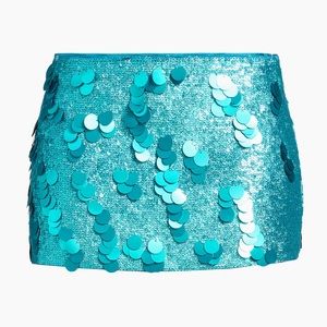 GUIZIO sequin low rise mini skirt